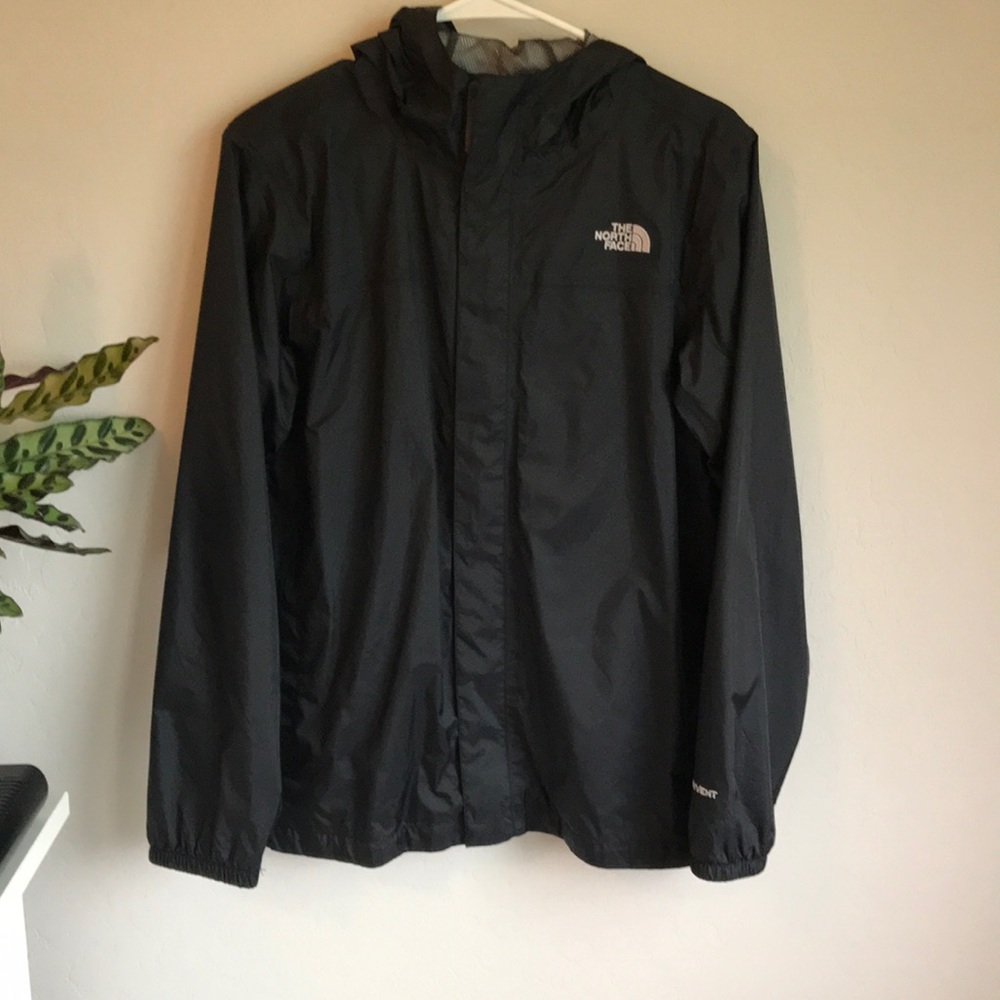 The North Face Hooded Rain Jacket in Black